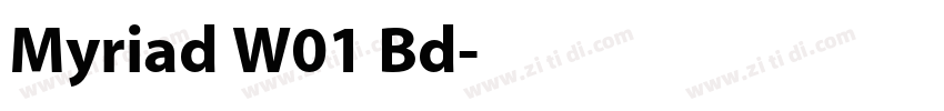 Myriad W01 Bd字体转换